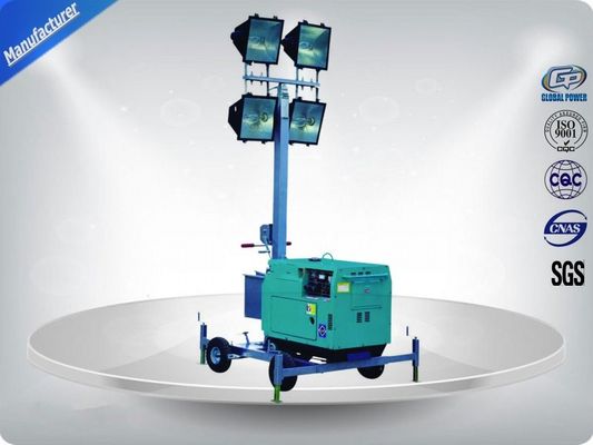 CINA 60Hz  Single Phase Portable Mobile Light Tower Rental With Diesel Generator pemasok