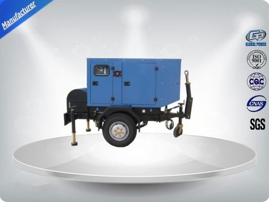 CINA Canopied Silent Rental Trailer Genset Rental 1500 R / Min Engine Speed pemasok