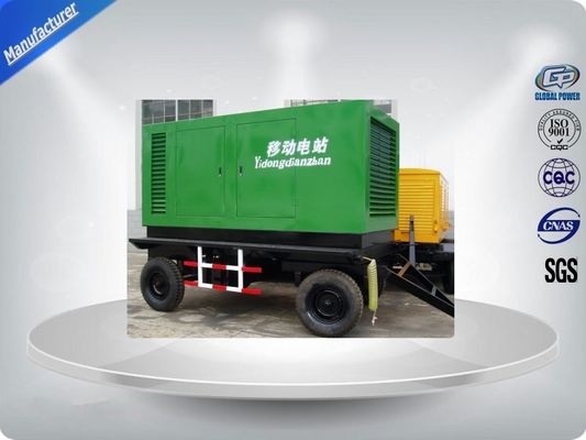 CINA Generator bermotif AC Tiga Fase Trailer dipasang Empat Roda 10-100KVA pemasok